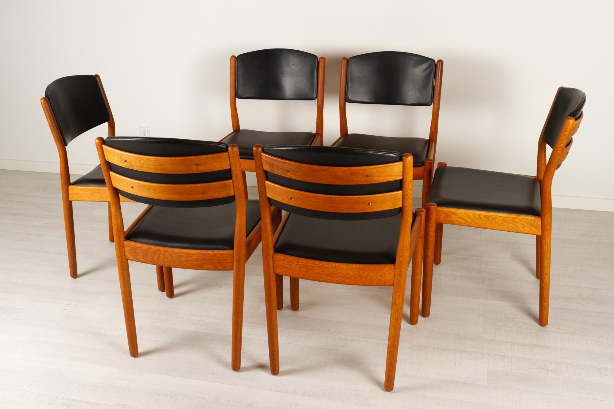 Vintage Danish Dining Chairs by Poul Volther for FDB Møbler, 1960s, Set of 6 7