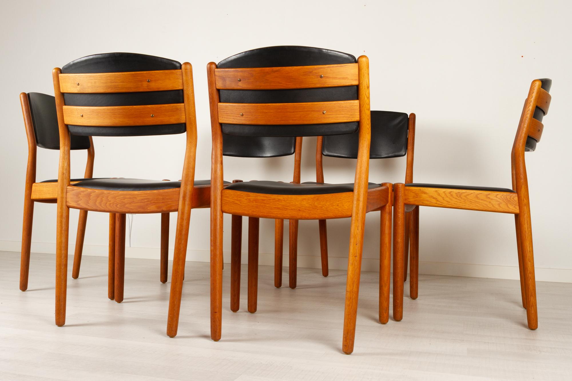 Vintage Danish Dining Chairs by Poul Volther for FDB Møbler, 1960s, Set of 6 9