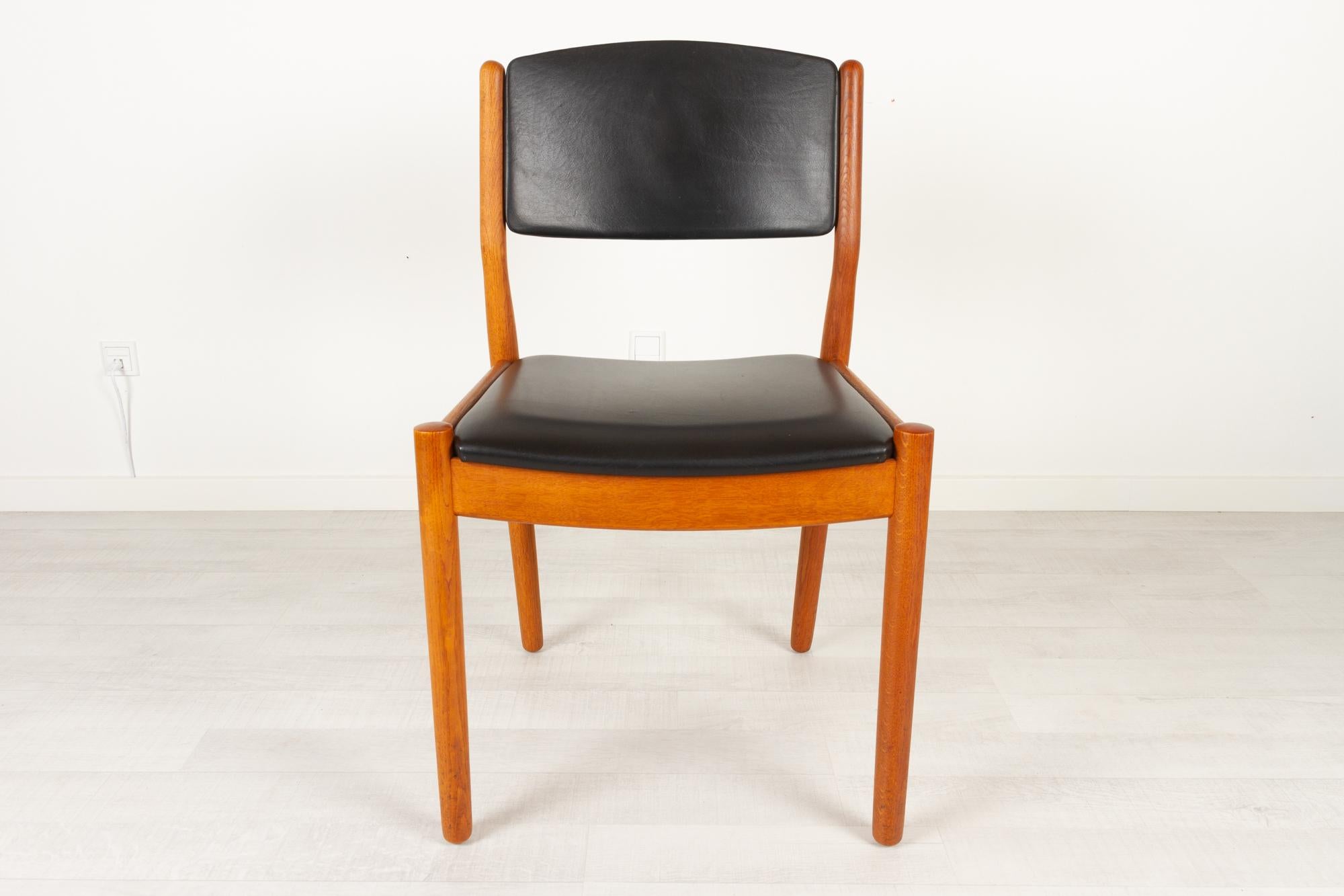Oak Vintage Danish Dining Chairs by Poul Volther for FDB Møbler, 1960s, Set of 6