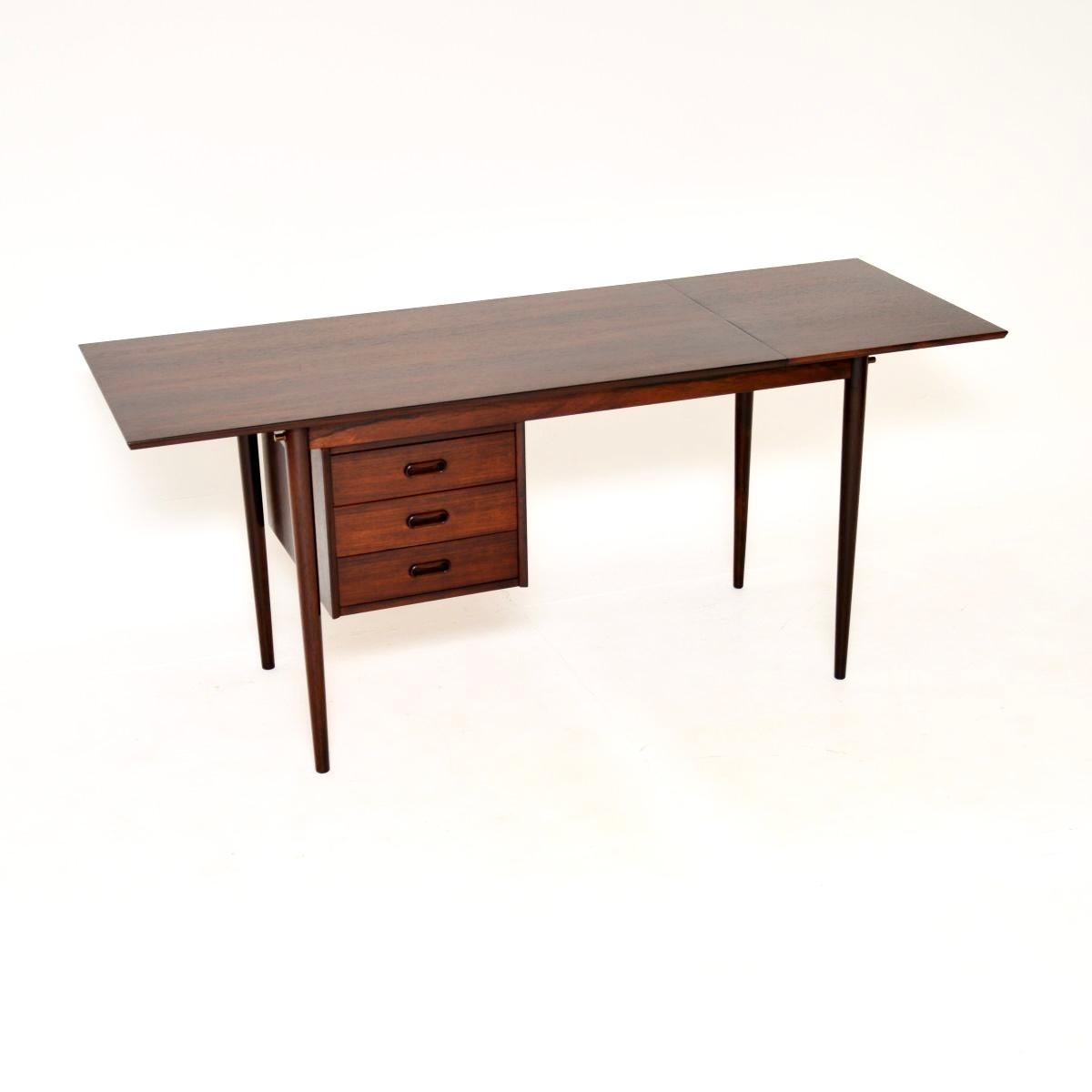 Mid-Century Modern Vintage Danish Drop Leaf Desk For Sale