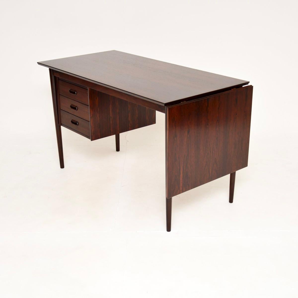 Vintage Danish Drop Leaf Desk For Sale 1