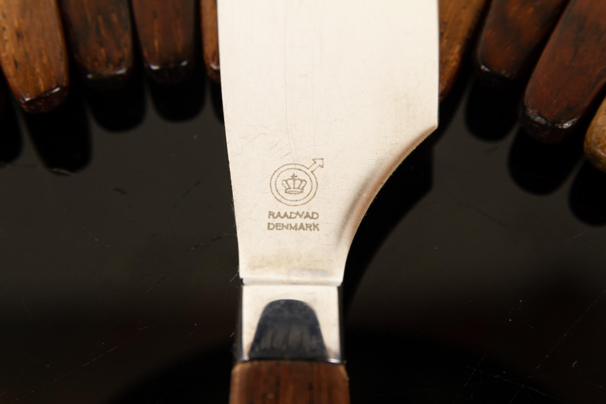 Cubiertos daneses vintage Eton de Henning Nørgaard para Raadvad, años 60, set de 79 Acero inoxidable en venta