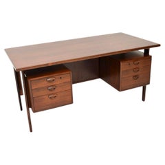 Vintage Danish Executive Desk by Kai Kristiansen