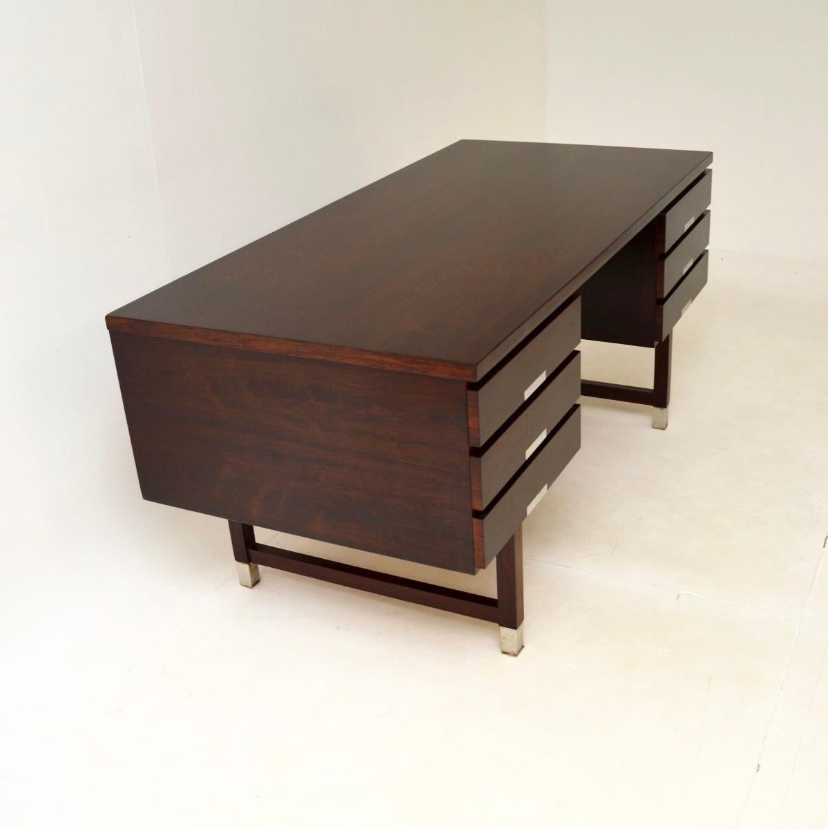 Mid-Century Modern Vintage Danish Executive Desk Model EP401 by Ejgil Petersen Mobelfabrik