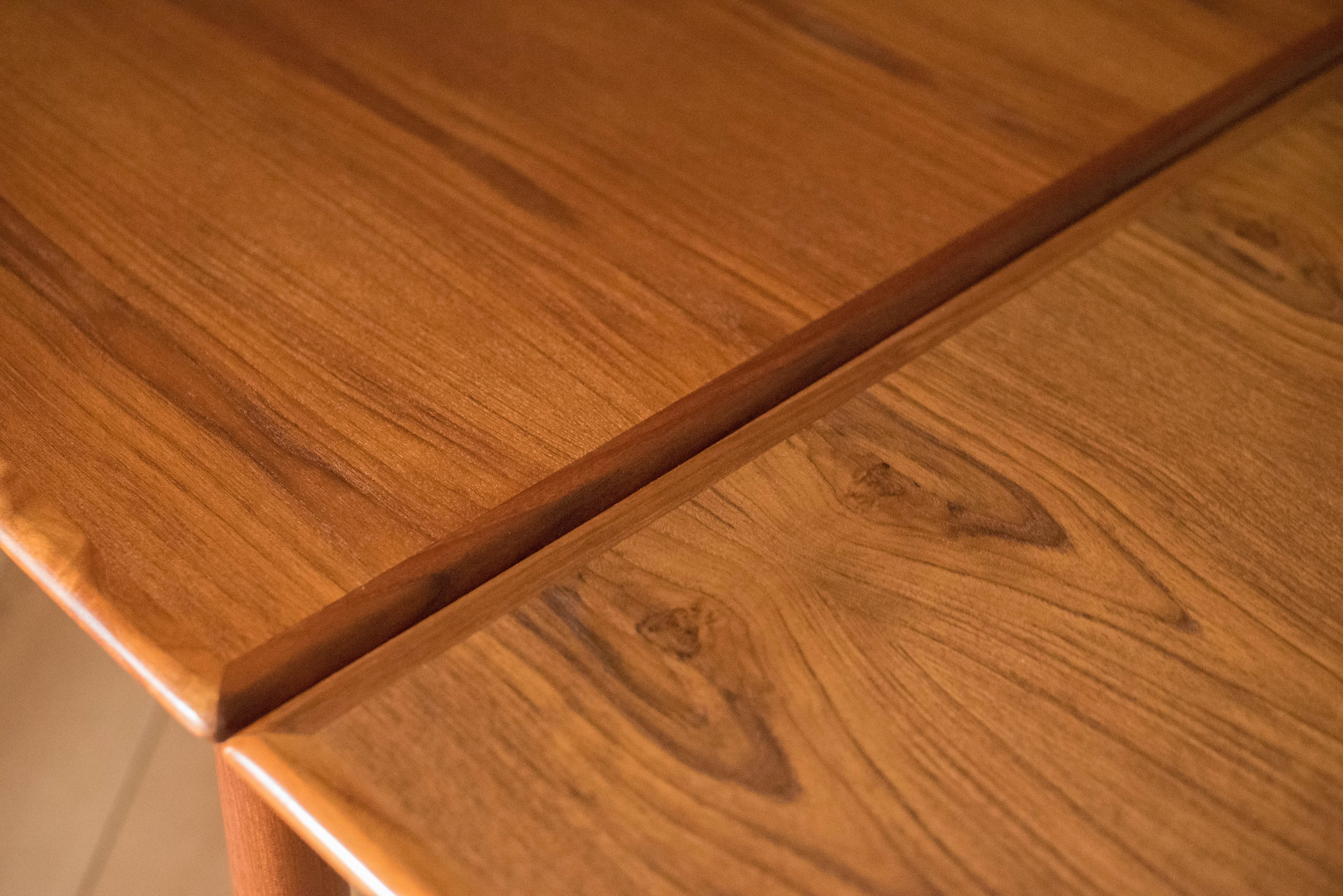 Vintage Danish Expandable Teak Dining Table 2
