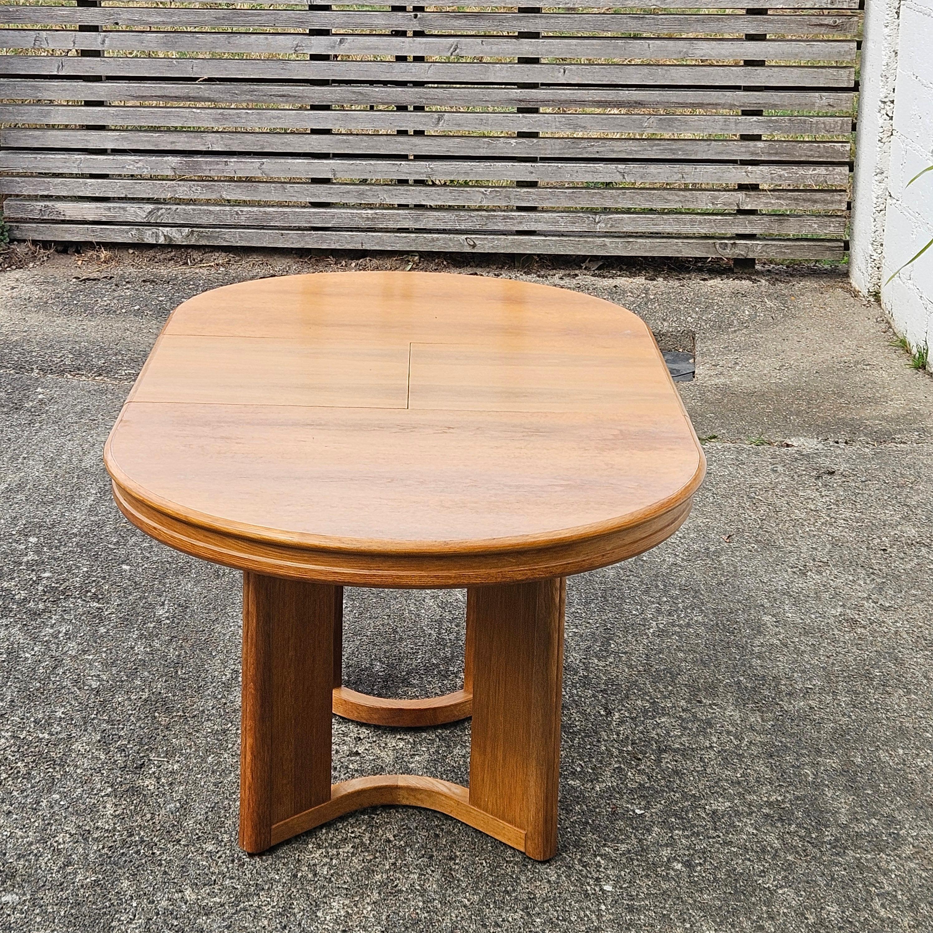 Metal Vintage Danish extendable Dining Table-Postmodern Dining Table - 80s For Sale