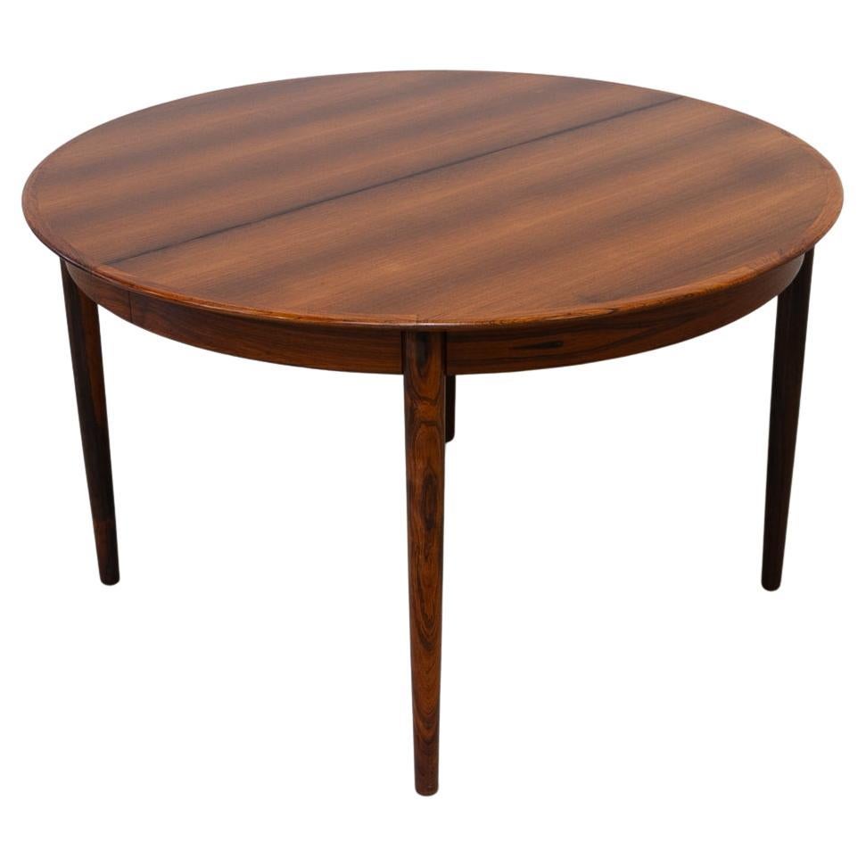 Vintage Danish Extendable Rosewood Dining Table by Skovby, 1960s.  For Sale