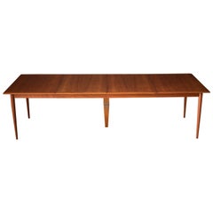 Vintage Danish Extendable Teak Dining Table by Grete Jalk