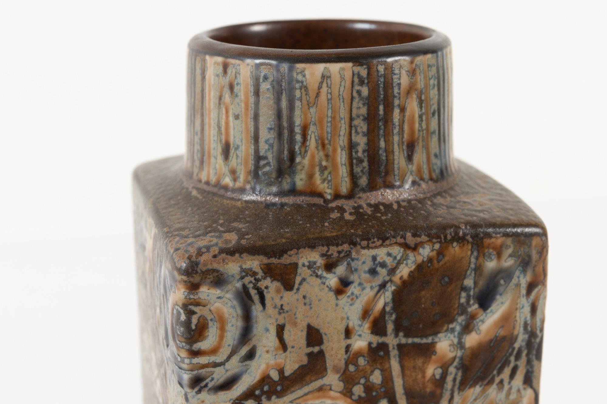 Dänische Fayance Baca-Vase und -Schalen von Nils Thorsson, 1970er Jahre im Angebot 4