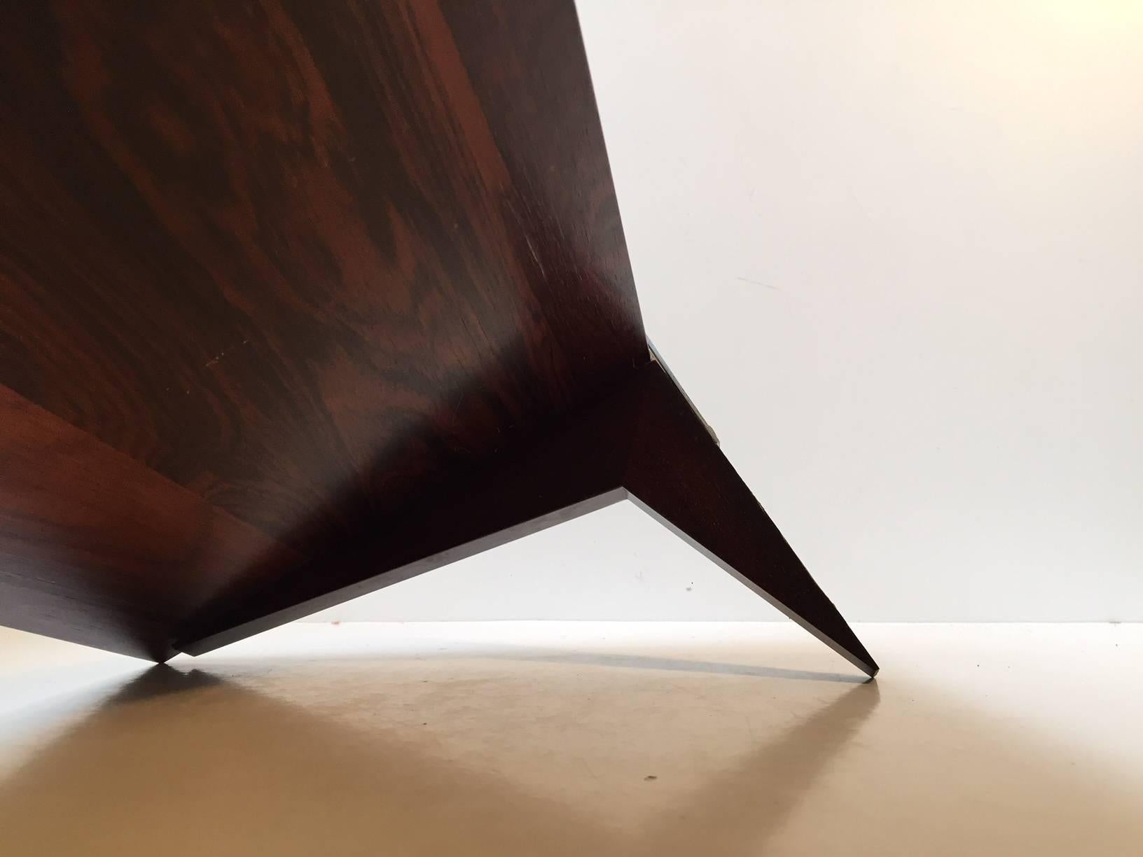 Mid-Century Modern Vintage Danish Floating Shelf in Rosewood by Poul Cadovius, Cado, 1960s