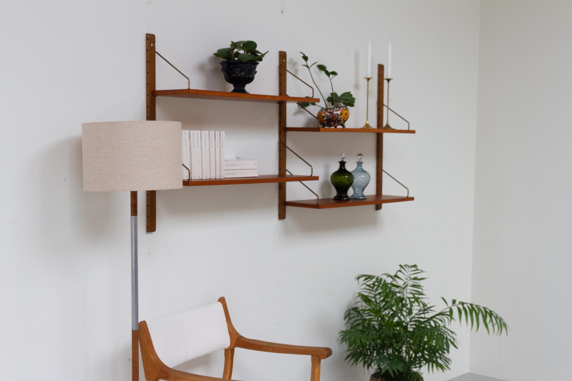 Vintage Danish Floating Teak Shelves by Poul Cadovius for Cado Royal, 1960s 8