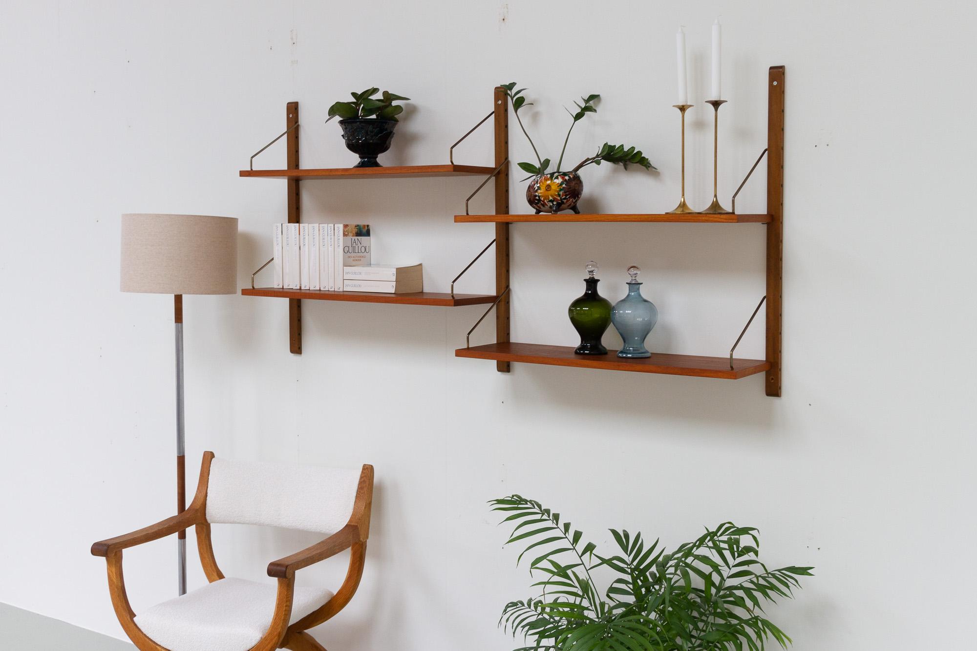 Vintage Danish Floating Teak Shelves by Poul Cadovius for Cado Royal, 1960s 12