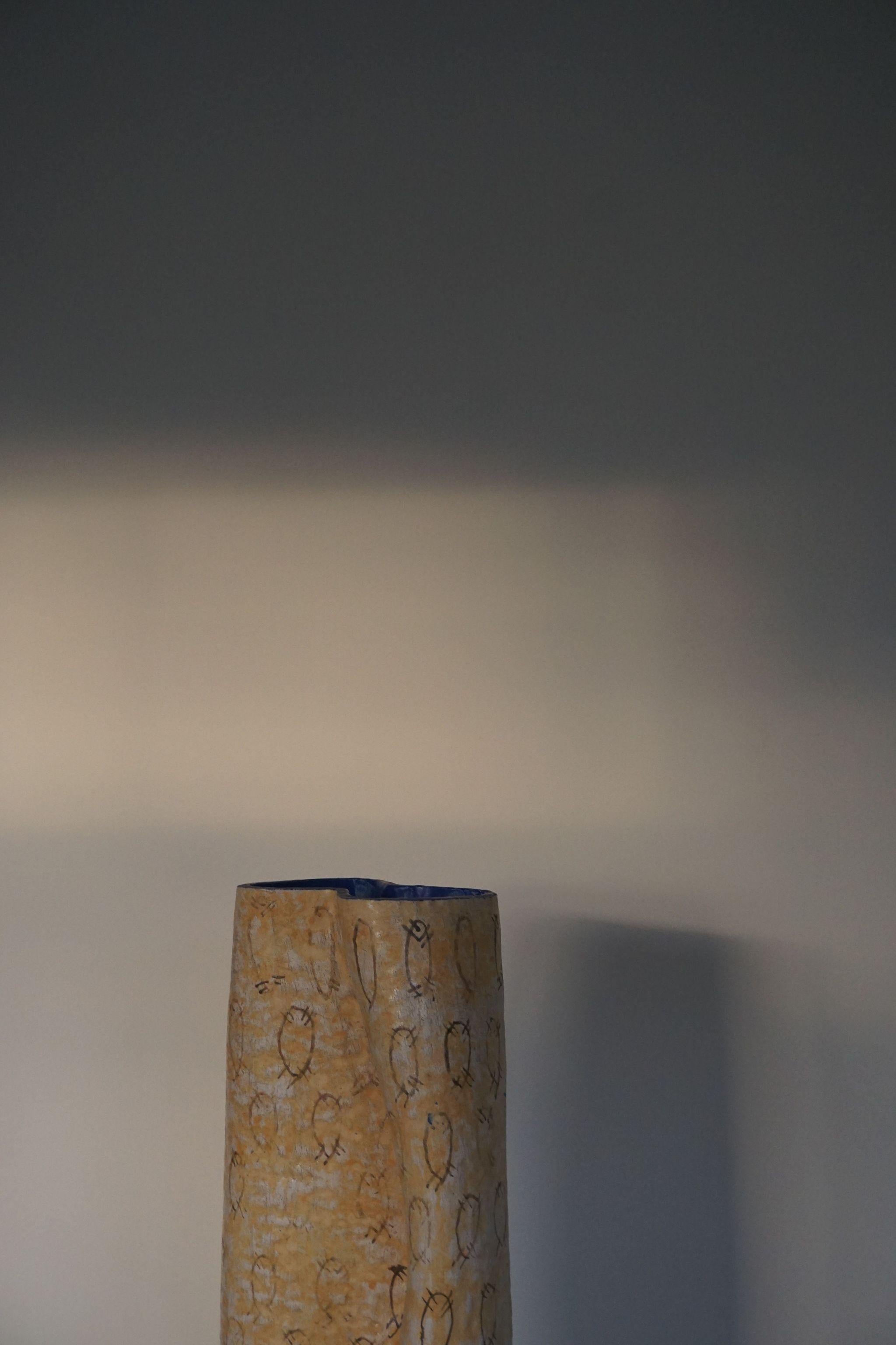 Danois Vase de sol danois vintage par Ole Victor, 1993 en vente