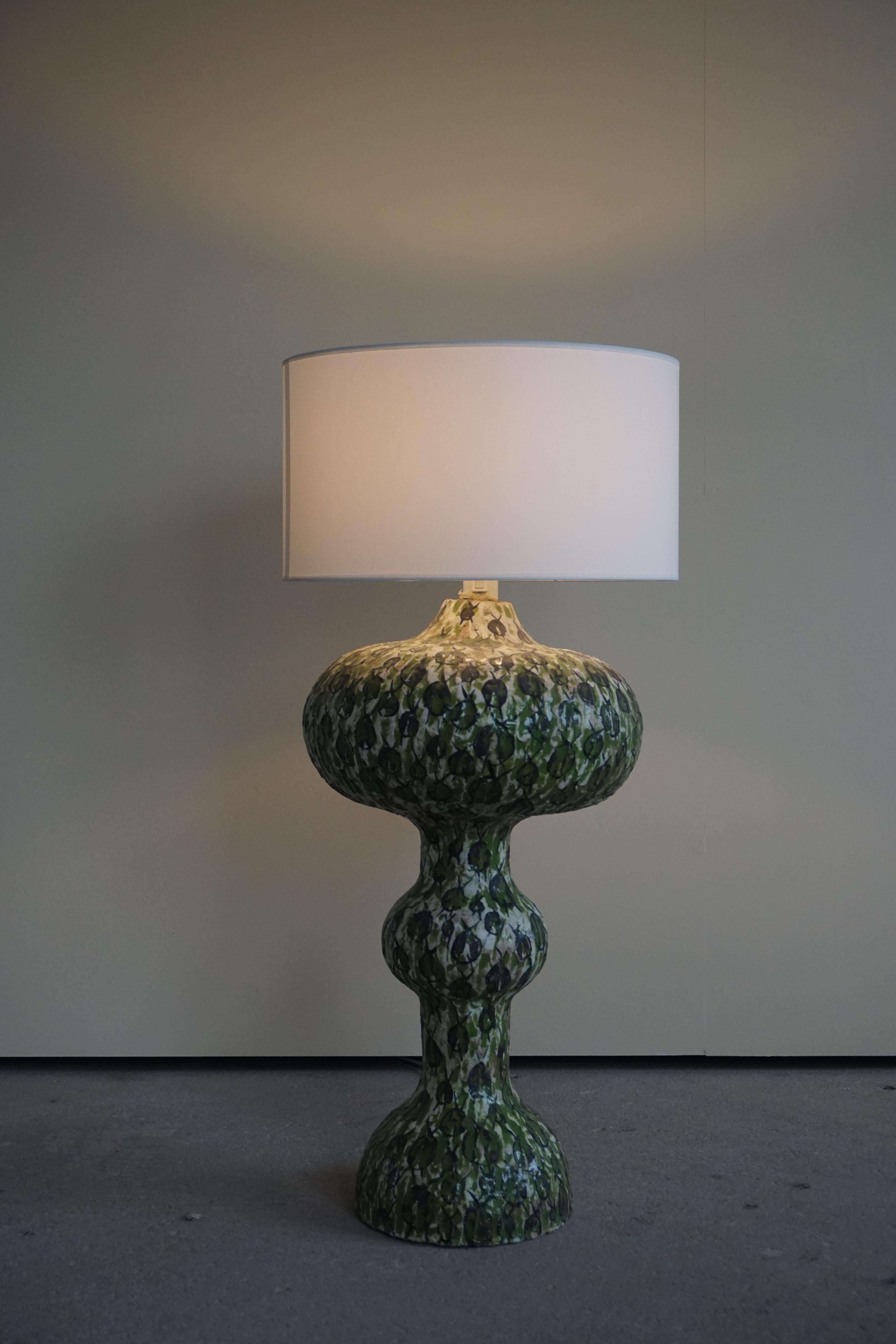 Vintage Danish Floor Lamp in Ceramic by Ole Victor, 2002 In Good Condition In Odense, DK