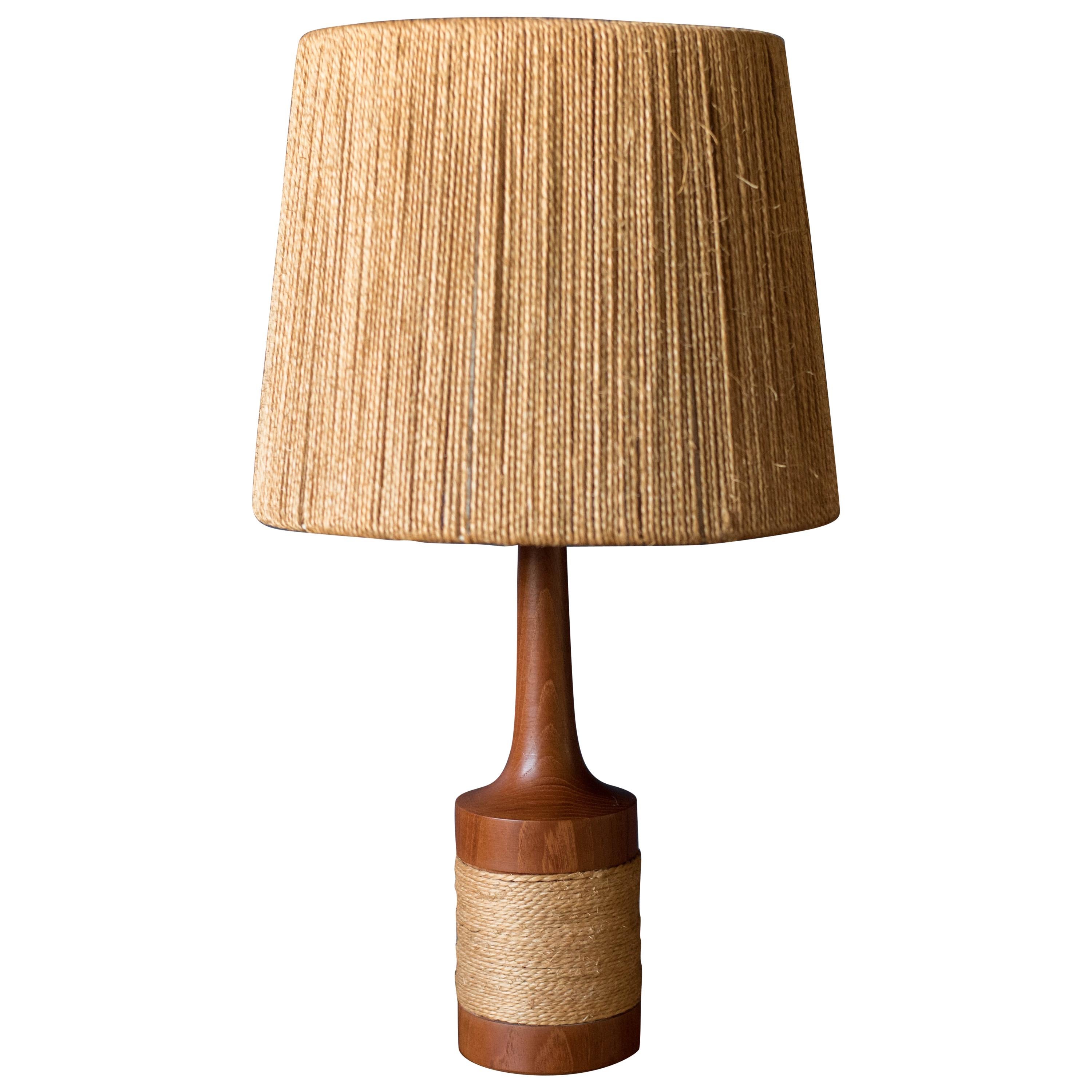 vintage teak lamp