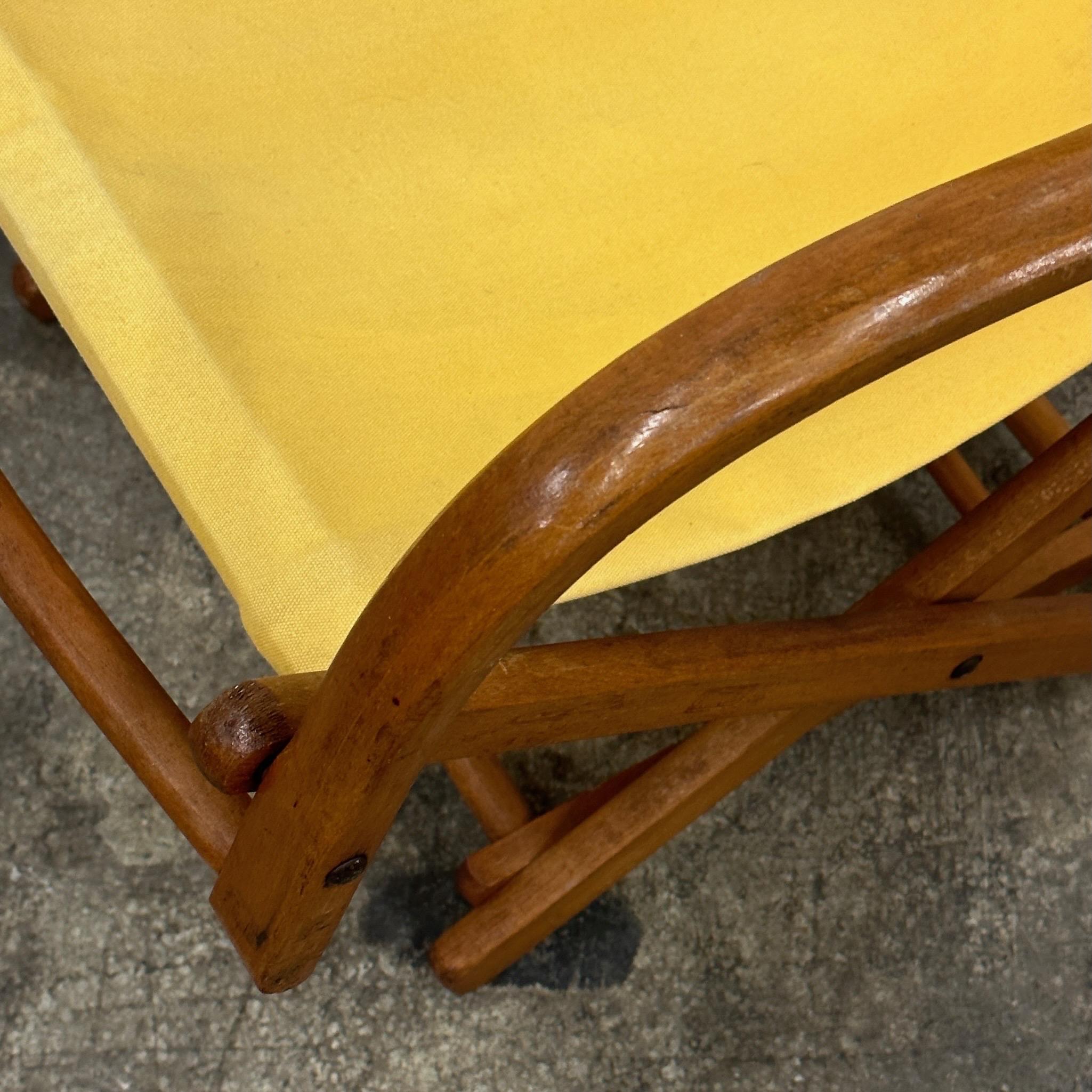 Vintage Danish Folding Chair by Torck In Good Condition In Chicago, IL
