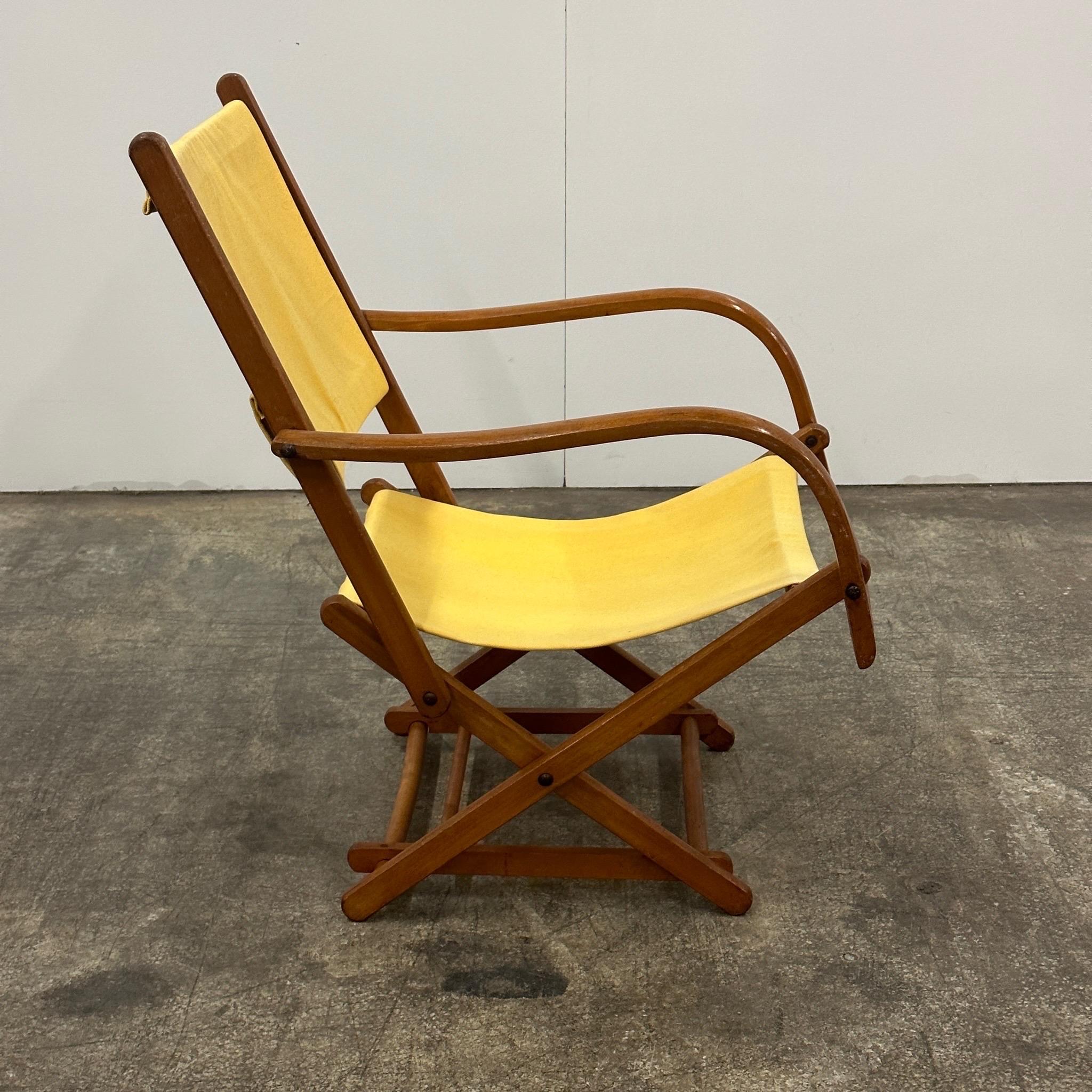 Mid-20th Century Vintage Danish Folding Chair by Torck