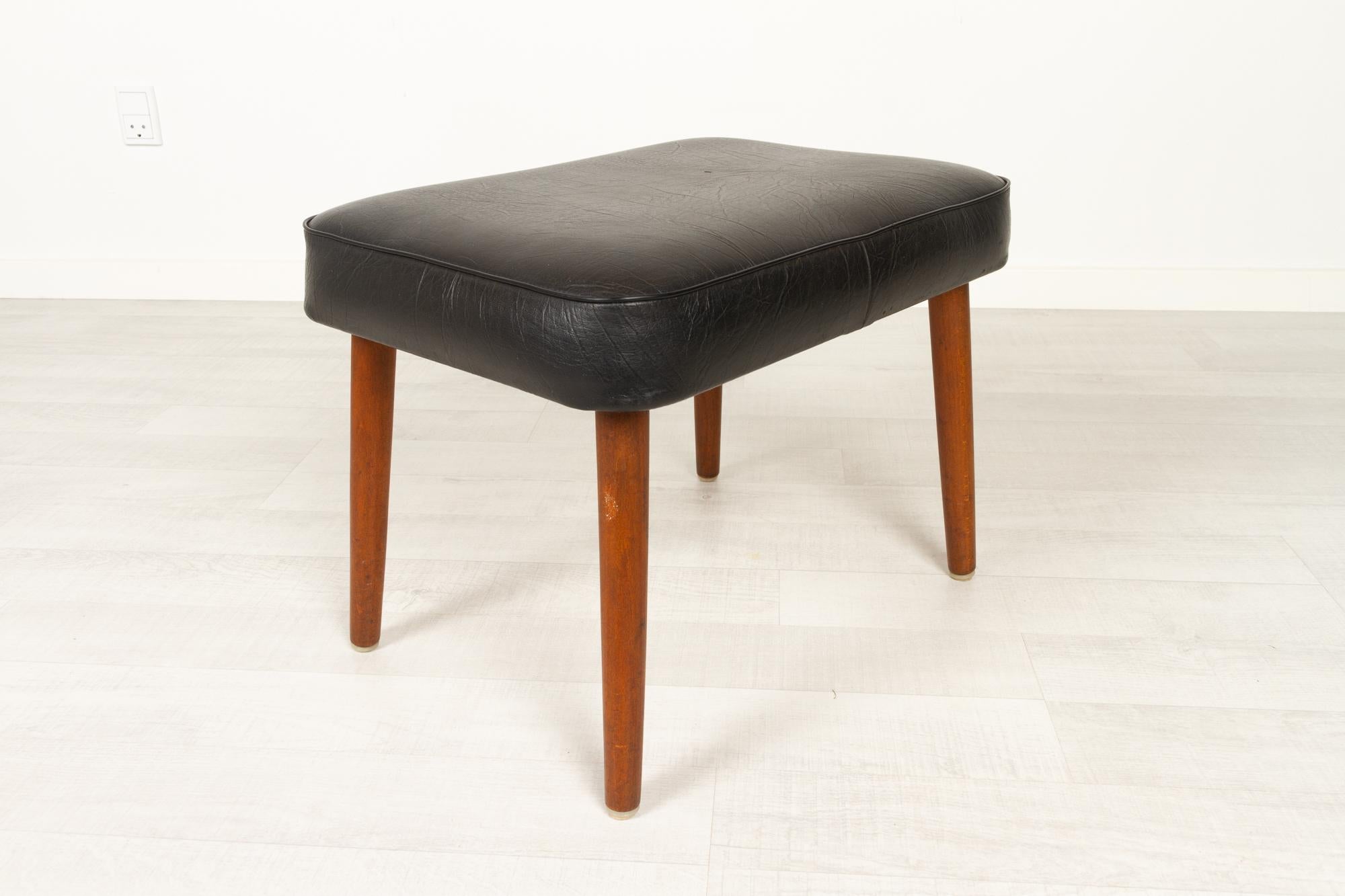 Vintage Danish Footstool, 1960s In Good Condition In Asaa, DK