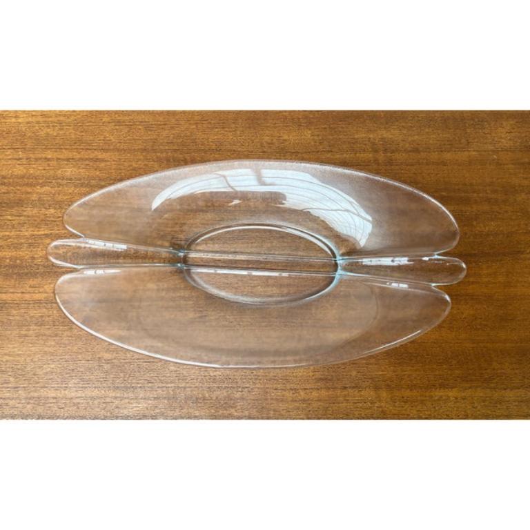 Dänische Vintage-Glasschale aus Holmegaard, 1970er Jahre (Moderne der Mitte des Jahrhunderts) im Angebot