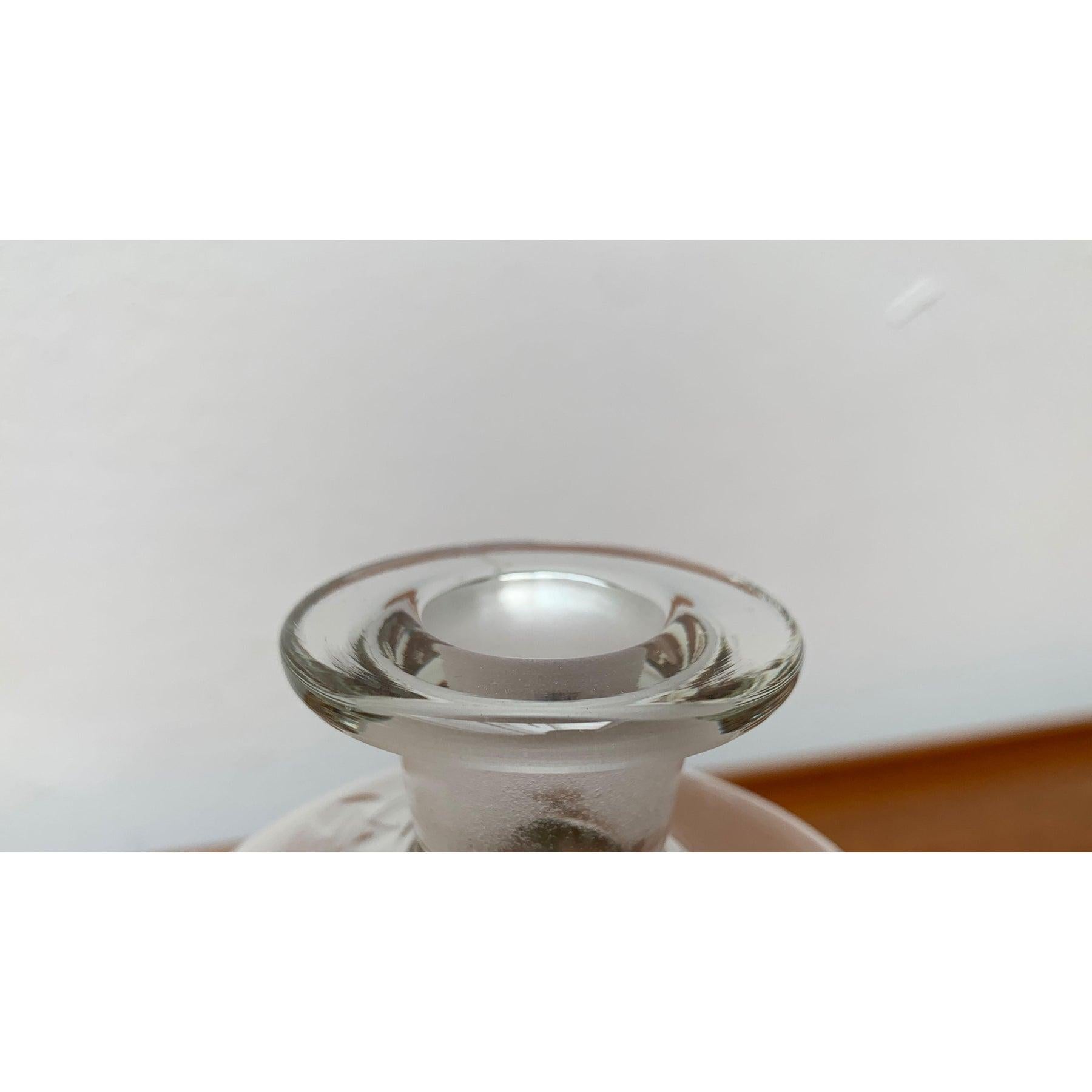 Bouteille Kluk Kluk danoise vintage en verre avec bouchon en verre à couronne, années 1970 en vente 2