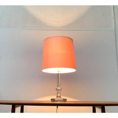 Vintage Danish Glass Palace Table Lamp by Michael Bang for Holmegaard, 1970s