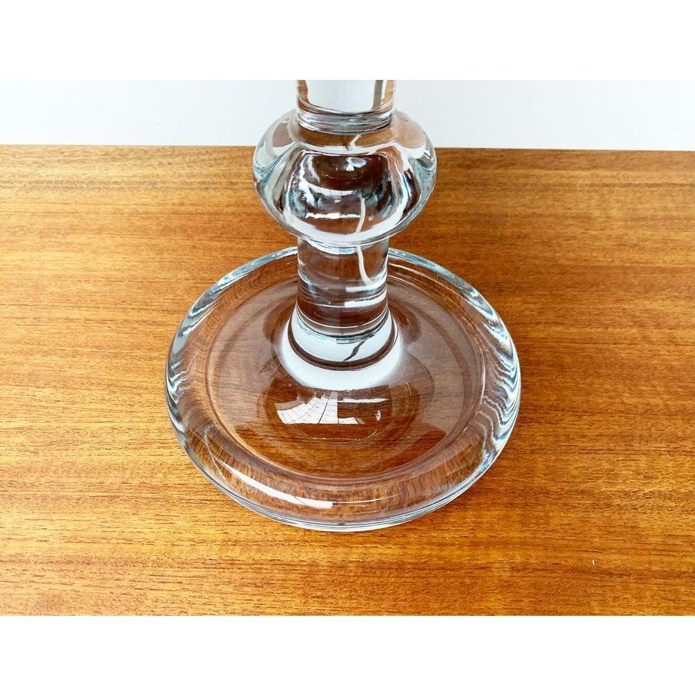 Mid-Century Modern Lampe de table palais danoise vintage en verre par Michael Bang pour Holmegaard, 1970 en vente