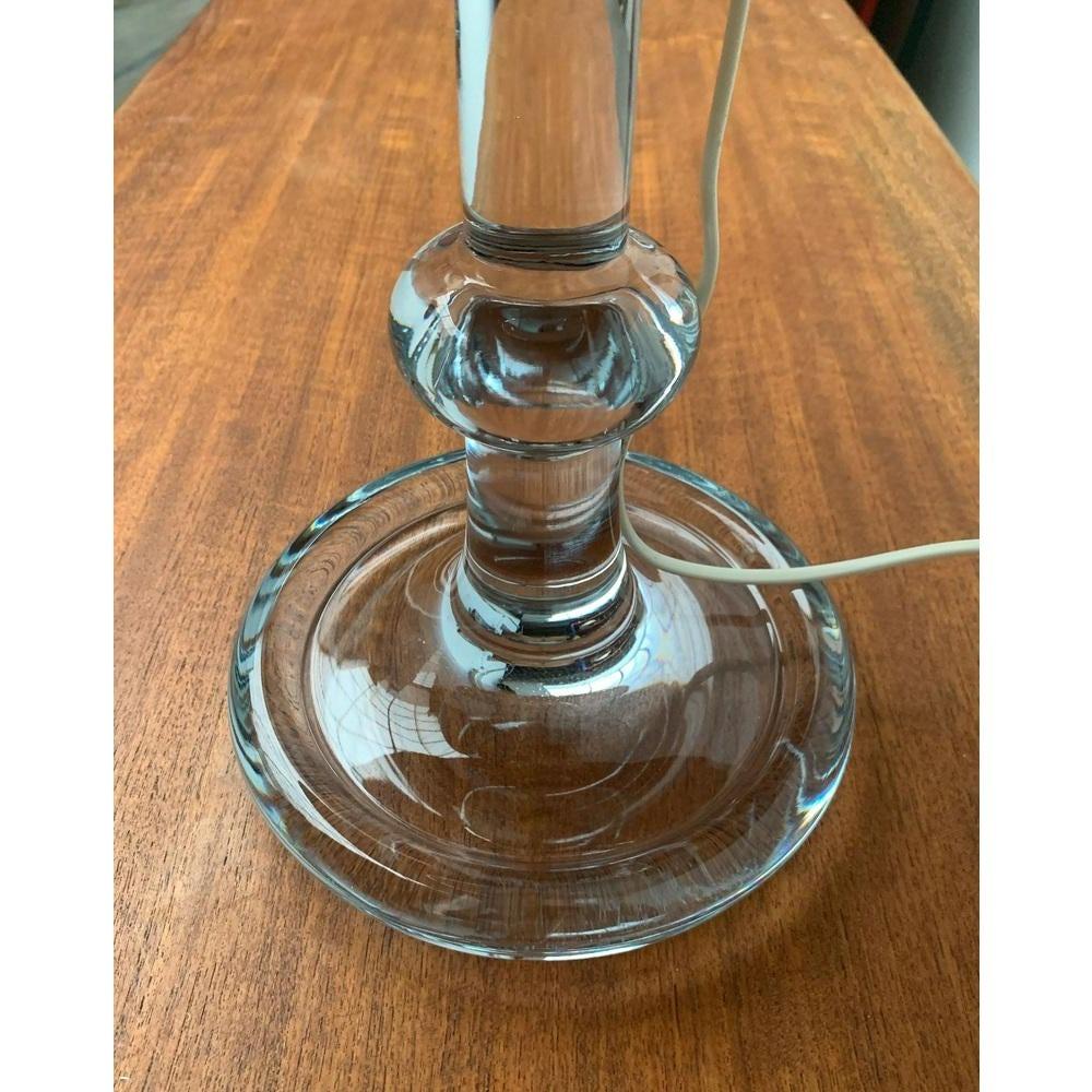 20ième siècle Lampe de table palais danoise vintage en verre par Michael Bang pour Holmegaard, 1970 en vente