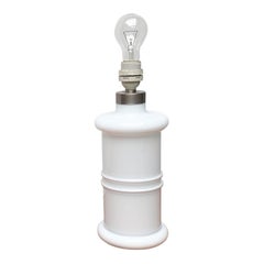 Vintage Danish Glass Pharmacy Table Lamp by Sidse Werner for Holmegaard
