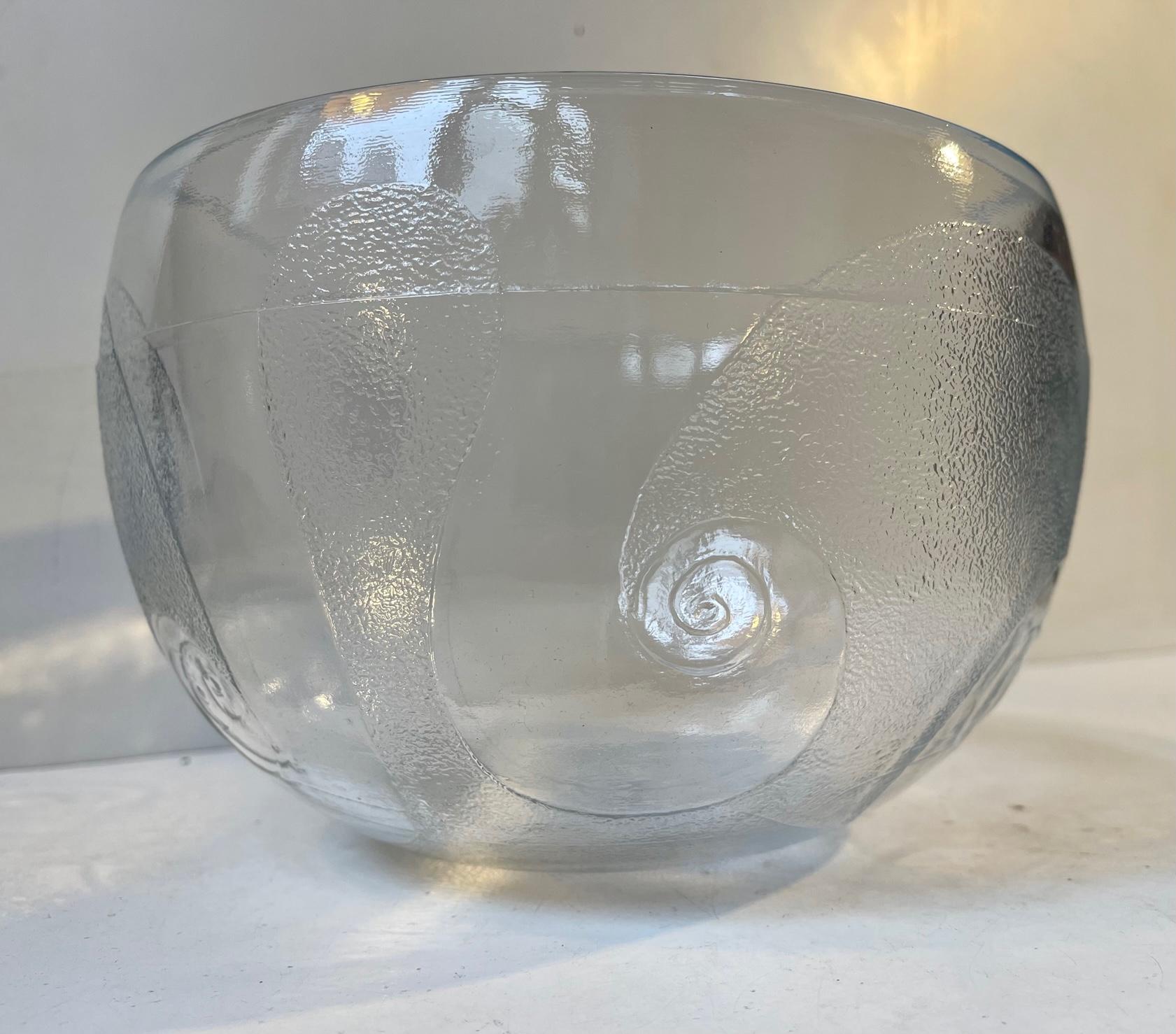 Scandinavian Modern Vintage Danish 'Glass-Tronomy' Bowl by Michael Bang for Holmegaard, 1970s For Sale