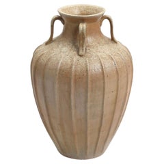 Vintage Danish Glazed Stoneware Vase, 1950s