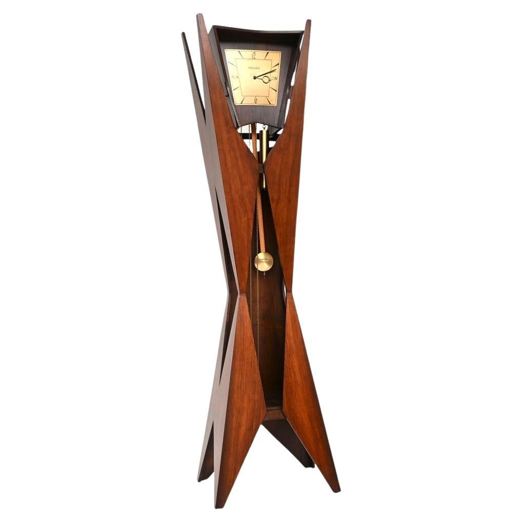Vintage Danish Grandfather Clock by Knuba