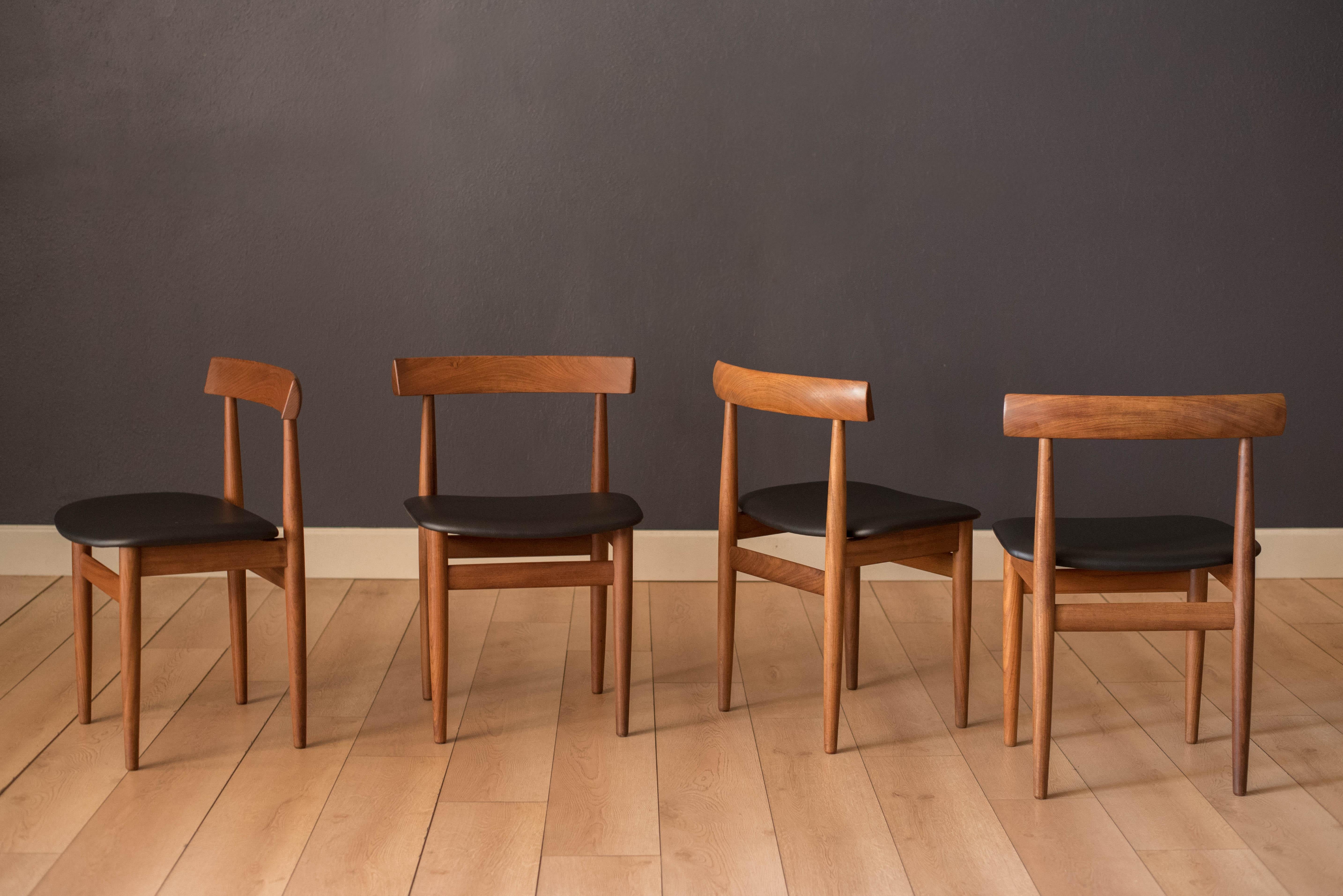 Vintage Danish Hans Olsen Teak Round Dining Table and Chair Set 2