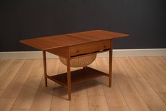 Vintage Danish Hans Wegner Teak Sewing Table