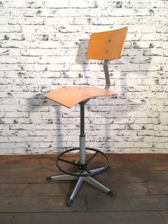 Vintage Danish Height Adjustable School Chair, 1970s