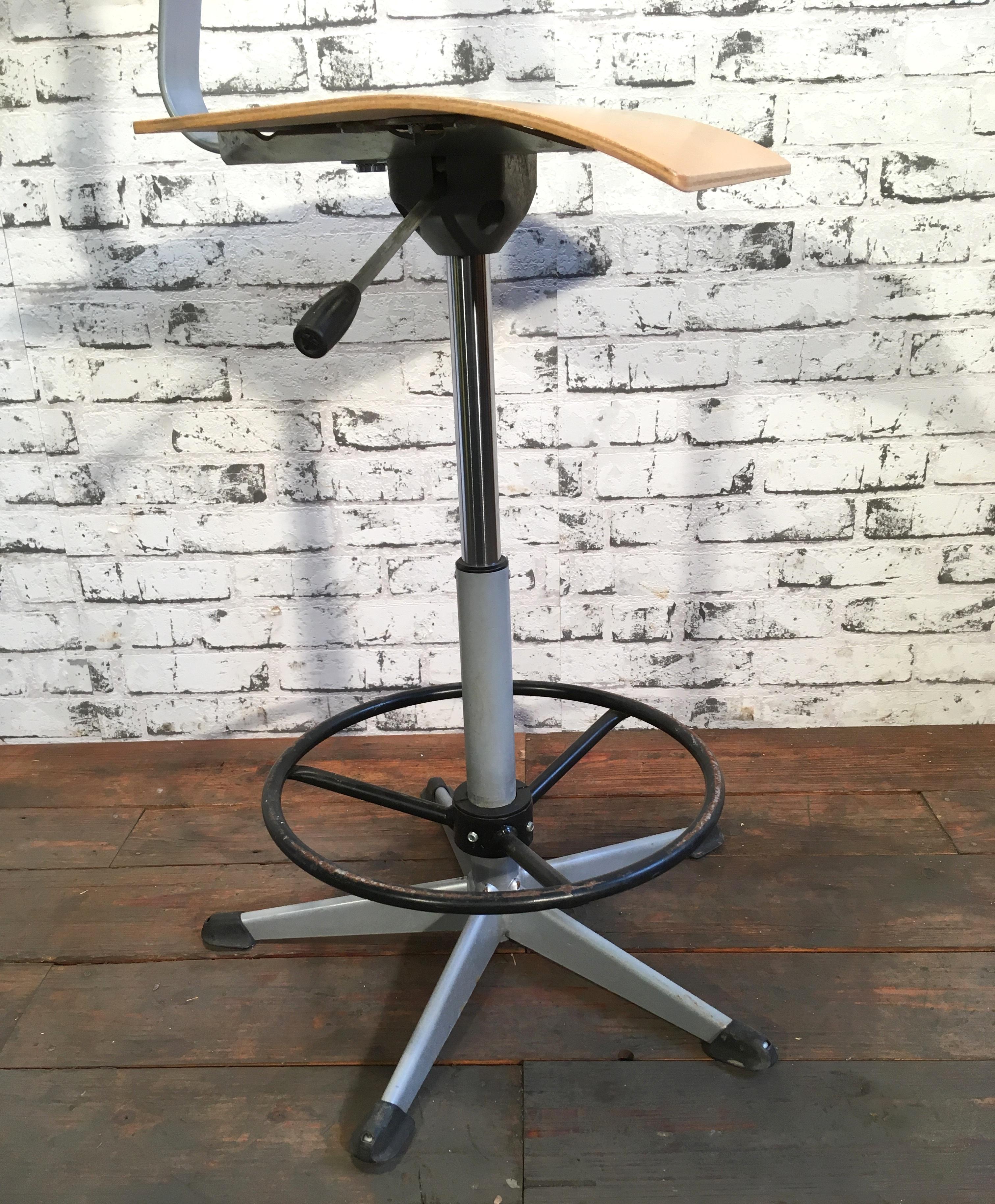 20th Century Vintage Danish Height Adjustable School Chair, 1970s