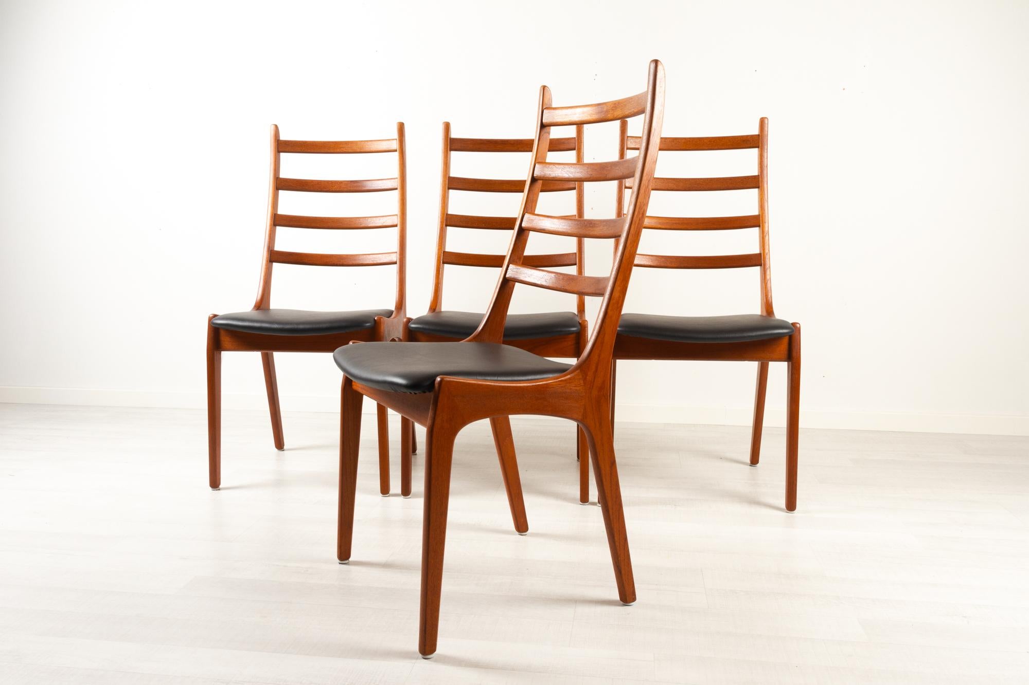 1960s teak dining chairs