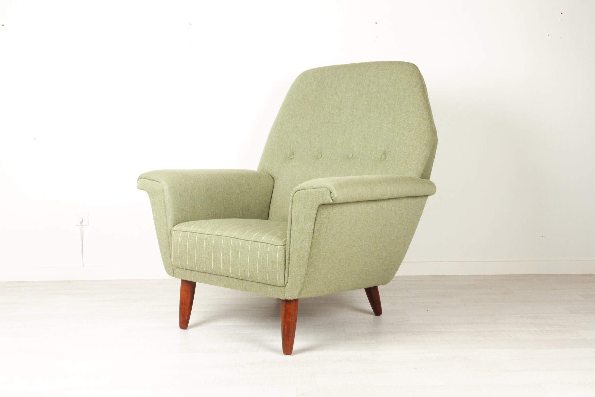 Vintage Danish Highback Lounge Chair by G. Thams for Vejen, 1960s In Excellent Condition In Asaa, DK