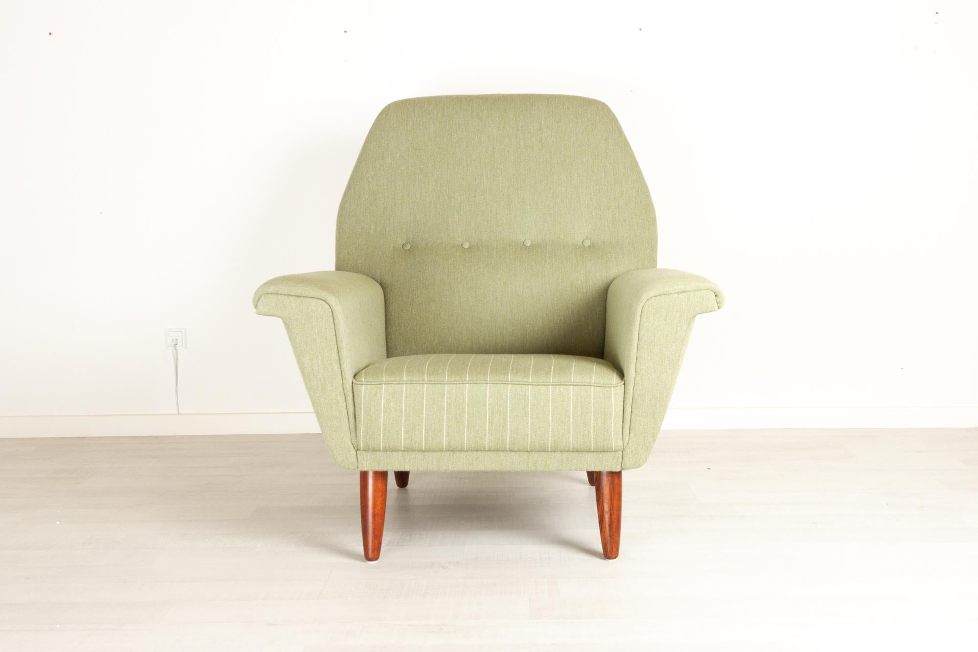 Mid-20th Century Vintage Danish Highback Lounge Chair by G. Thams for Vejen, 1960s