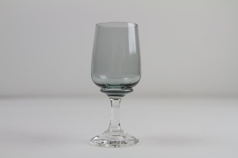 Vintage Danish Holmegaard Atlantic Snaps Glasses, 1960s. Set of 6 For