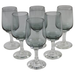 Vintage Danish Holmegaard Atlantic Snaps Glasses, 1960s. Set of 6