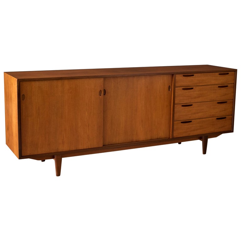 Vintage Danish Ib Kofod Larsen Teak Credenza For Sale At 1stdibs