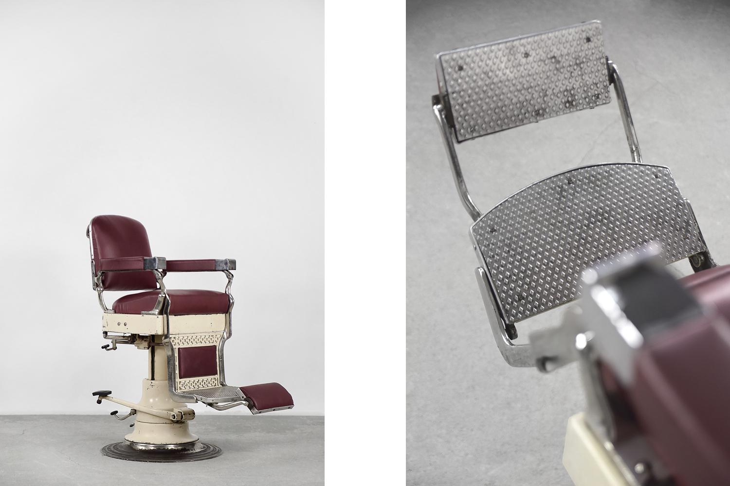 Vintage Danish Industrial Barber or Dentist Chair from Axel Christensen, 1920s 1