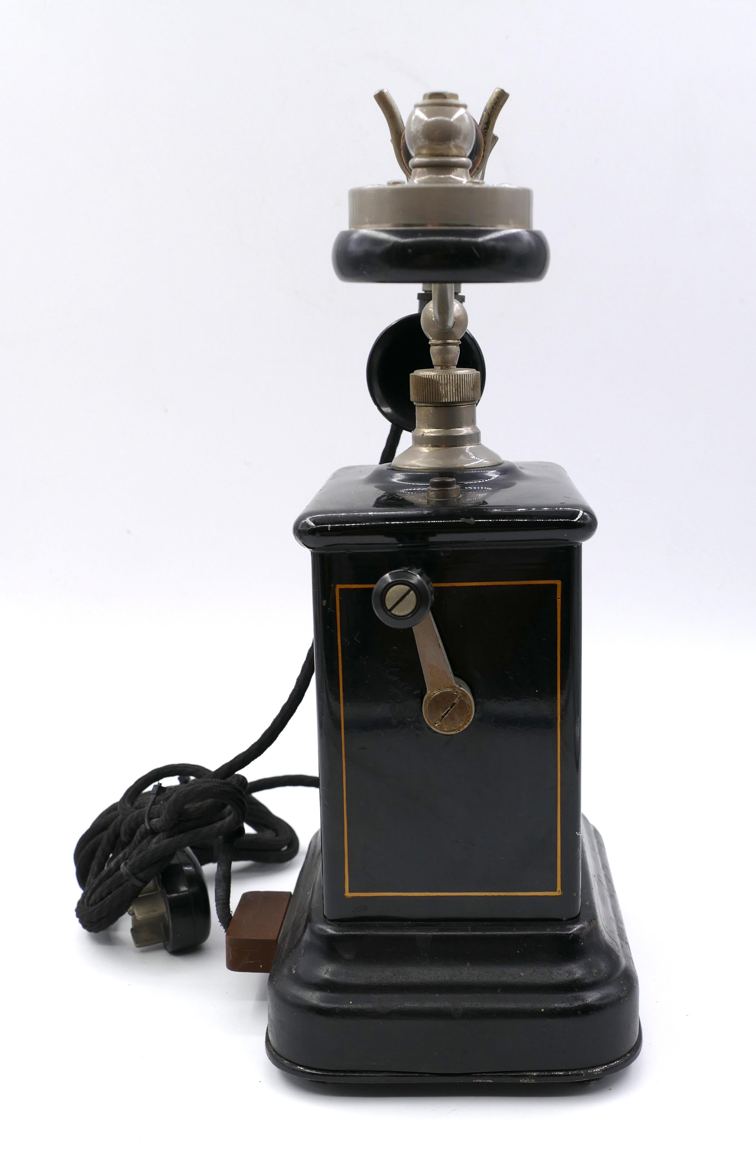 Vintage Danish JYDSK Phone, Early 20th Century 2