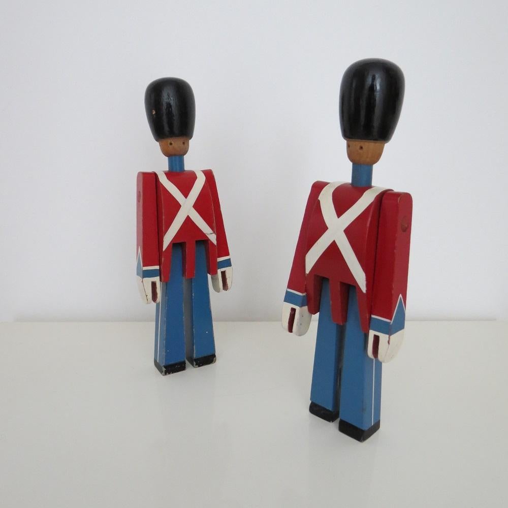 Vintage danese Kay Bojesen Soldato della Guardia Reale Figura 2 disponibili in vendita 6