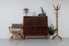 Vintage Danish Kurul Armchair in Oak by Henning Kjærnulf, 1960s