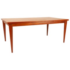 Vintage Danish Large Teak Dining Table Model 254 by N.O. Møller for J.L. Møllers