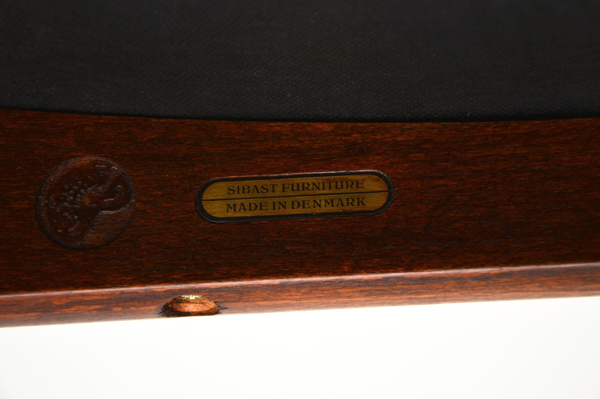 Vintage Danish Leather Armchair by Arne Vodder For Sale 6