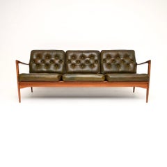 Vintage Danish Leather Candidate Sofa by IB Kofod Larsen for OPE