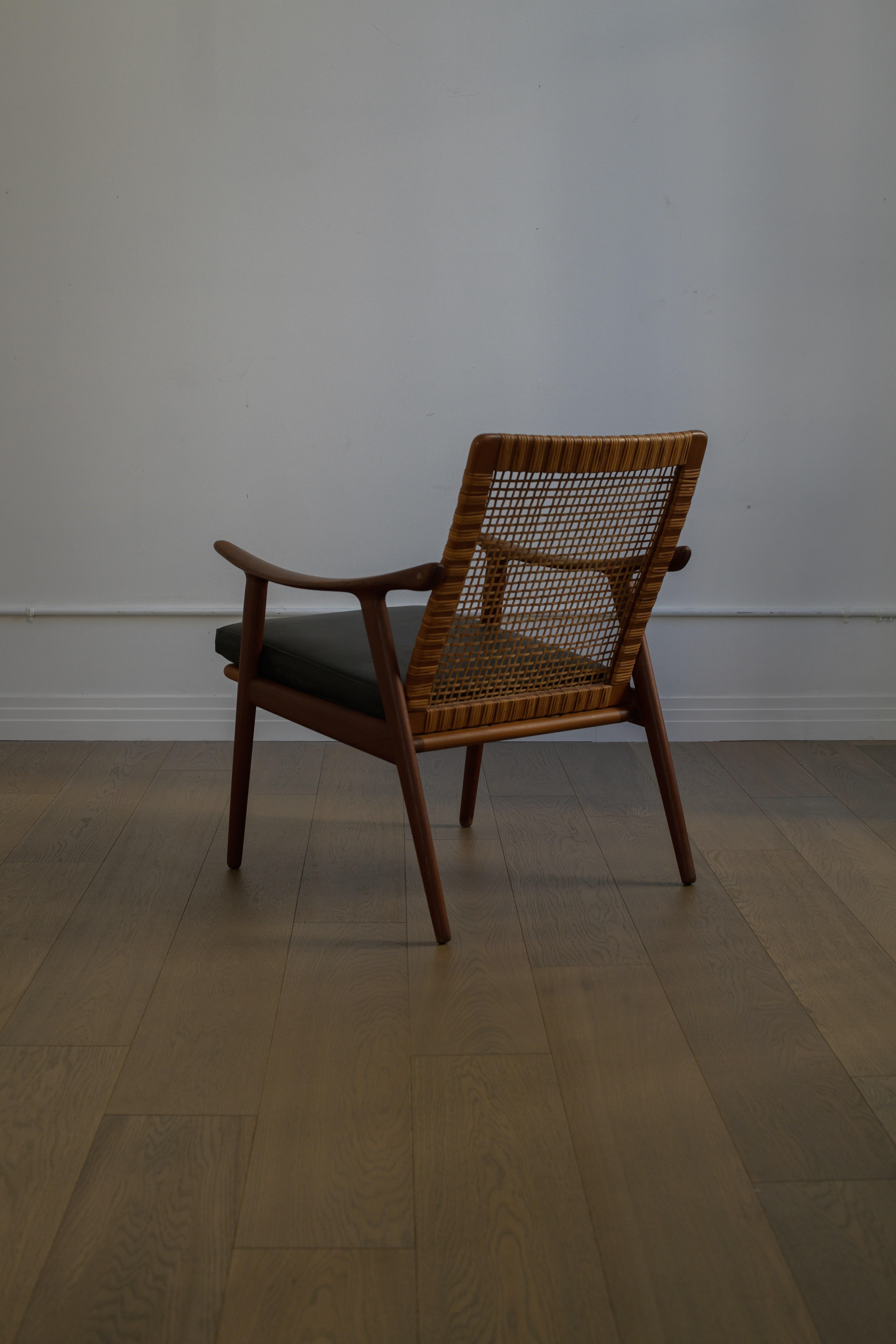 Chaise longue danoise vintage dans le style de Peter Hvidt en vente 3