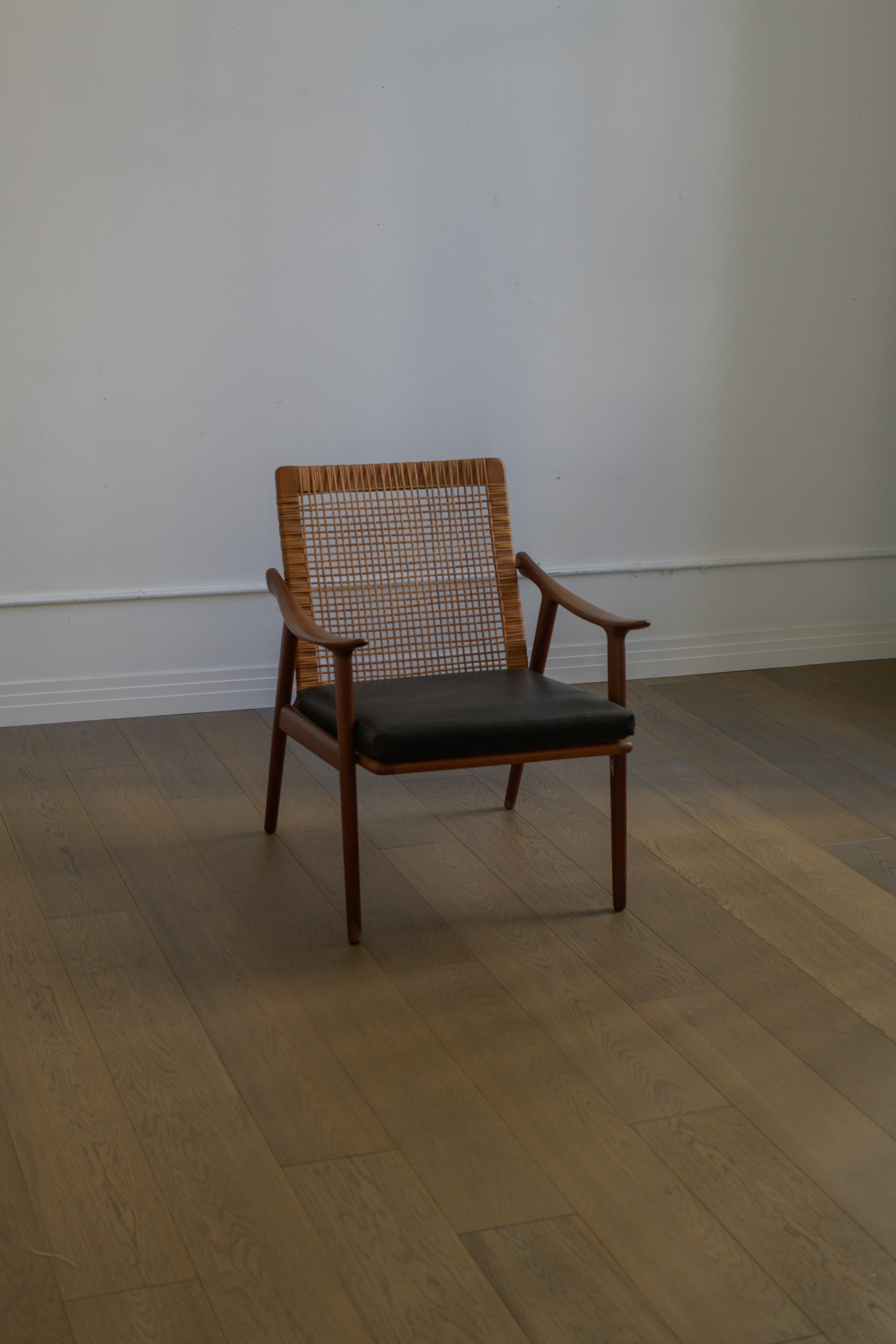 Chaise longue danoise vintage dans le style de Peter Hvidt en vente 2